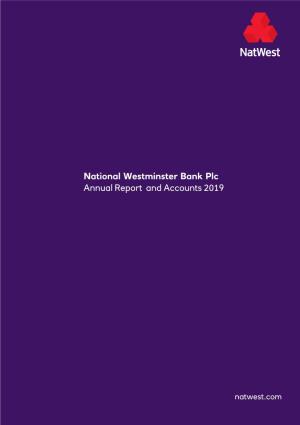National Westminster Bank Plc Annual Report and Accounts 2019
