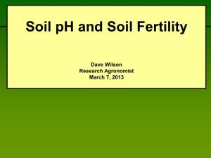 Soil Ph and Soil Fertility