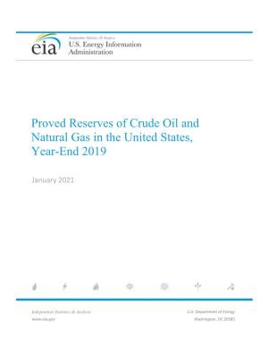 US Crude Oil and Natural Gas Proved Reserves