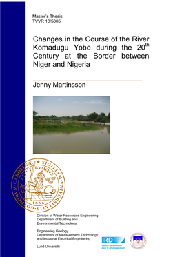 Changes in the Course of the River Komadugu Yobe During the 20Th Century at the Border Between Niger and Nigeria