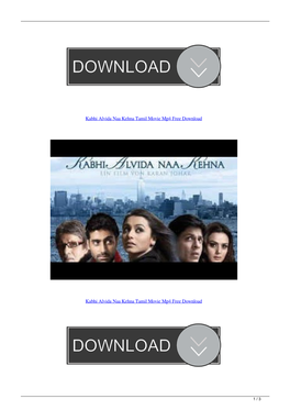 Kabhi Alvida Naa Kehna Tamil Movie Mp4 Free Download