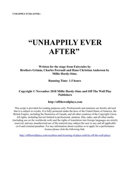 “Unhappily Ever After”