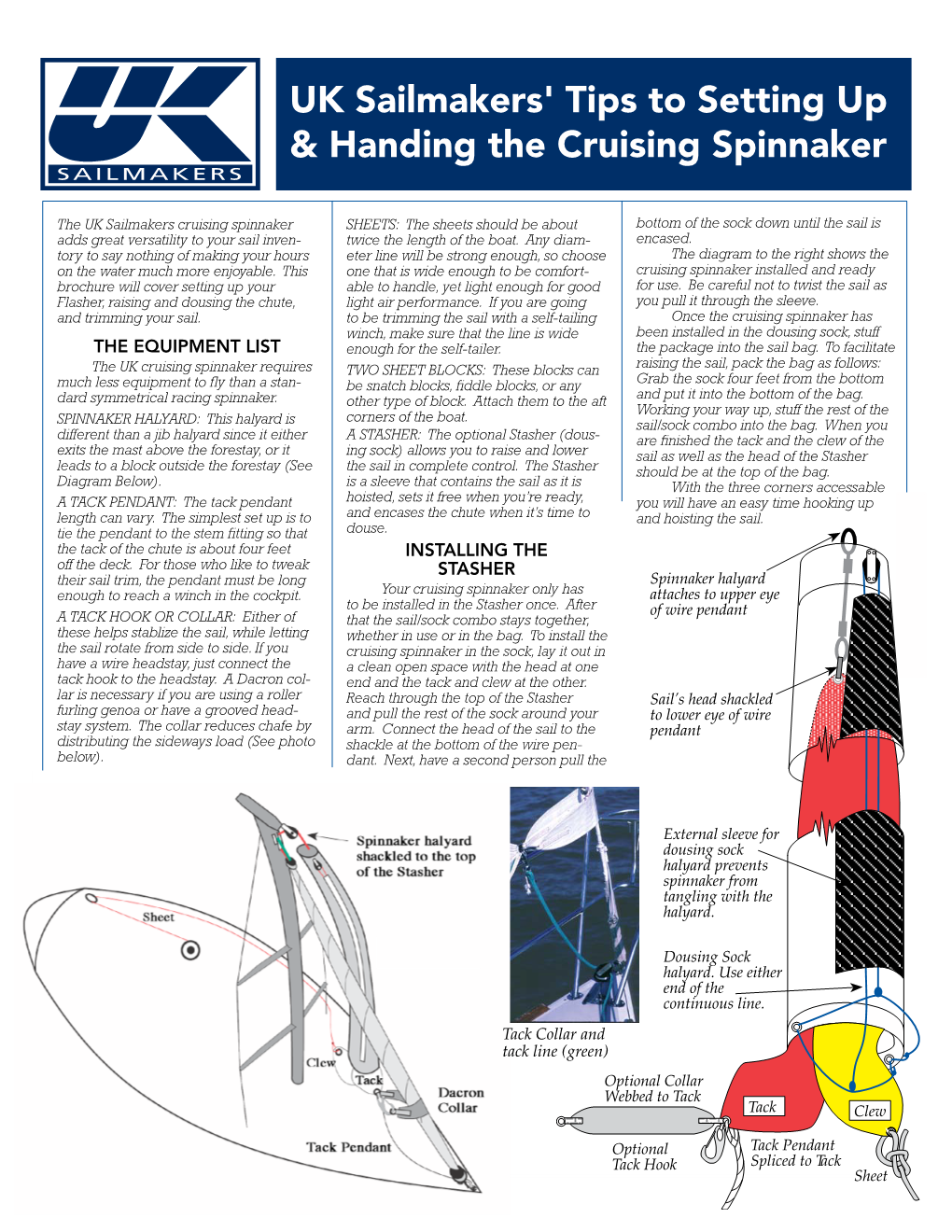 UK Sailmakers' Tips to Setting up & Handing the Cruising Spinnaker