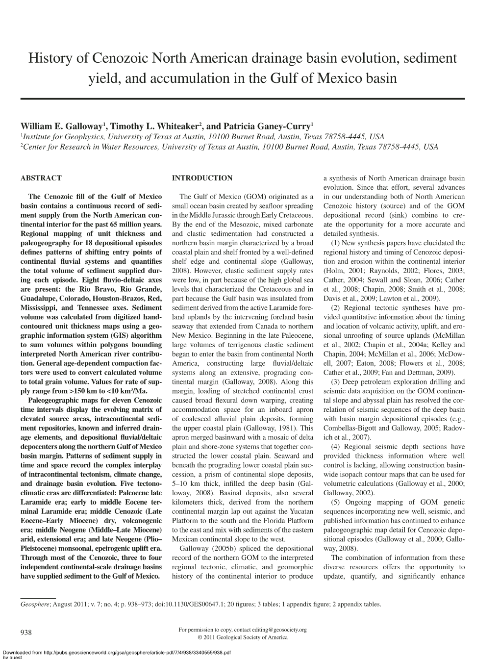 History of Cenozoic North American Drainage Basin Evolution, Sediment Yield, and Accumulation in the Gulf of Mexico Basin