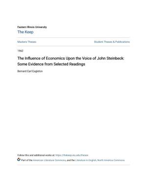 The Influence of Economics Upon the Voice of John Steinbeck: Some Evidence from Selected Readings