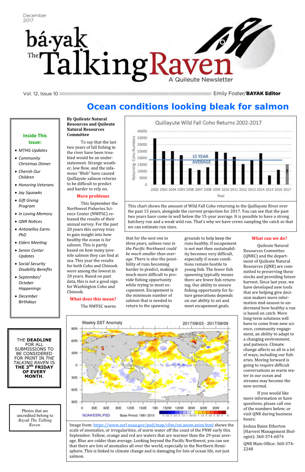 Ocean Conditions Looking Bleak for Salmon