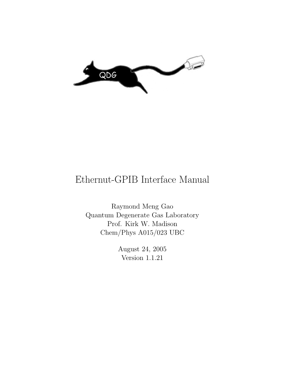 Ethernut-GPIB Interface Manual