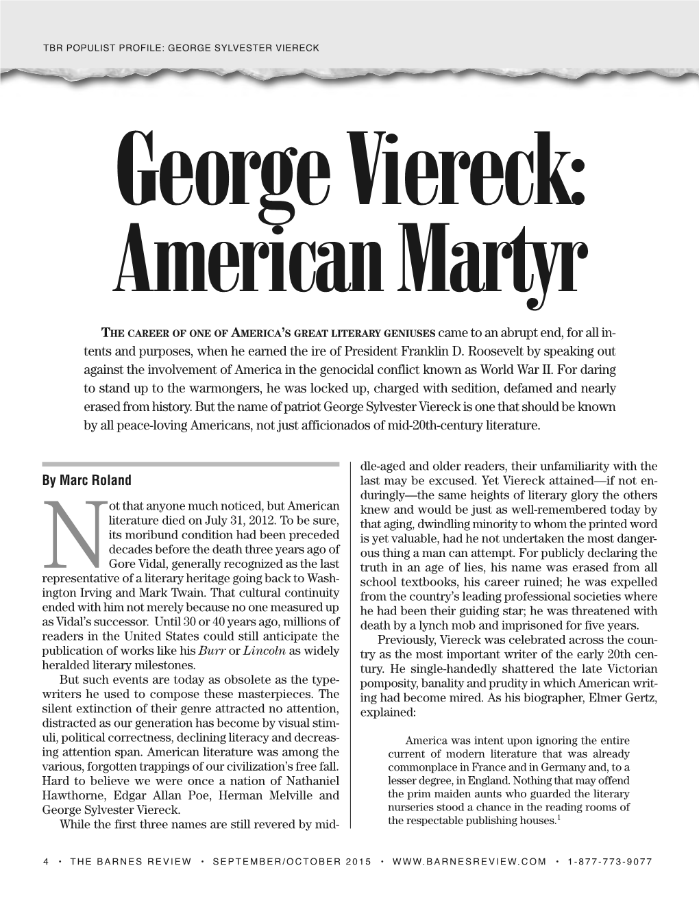 George Viereck: American Martyr