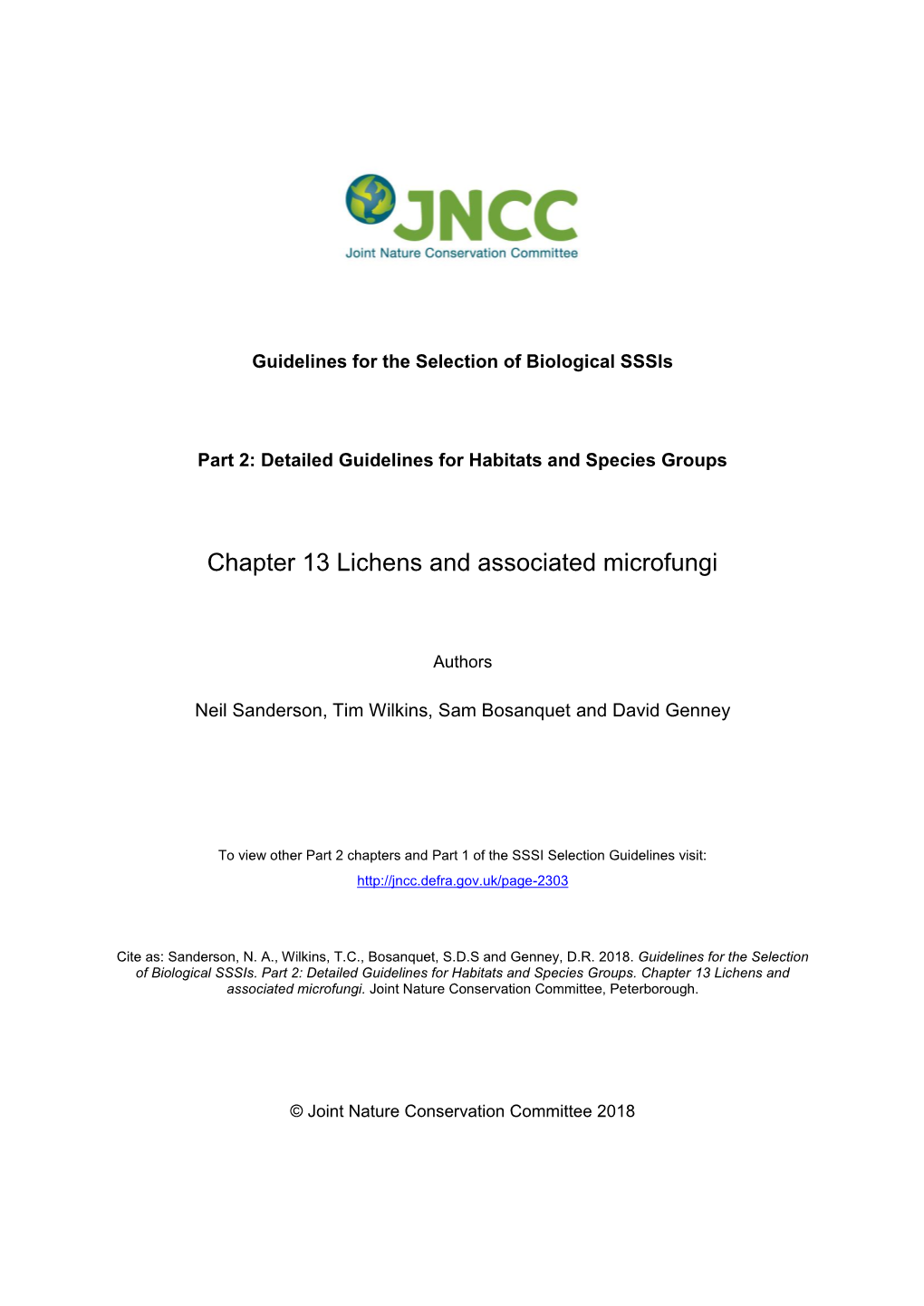 Chapter 13 Lichens and Associated Microfungi