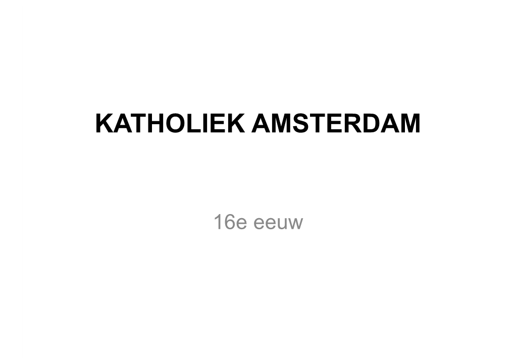 Katholiek Amsterdam