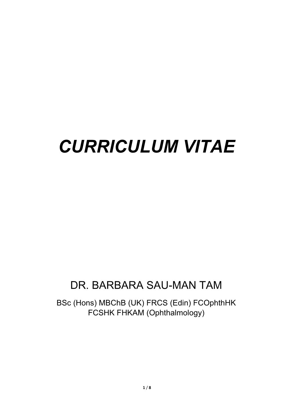 Curriculum Vitae