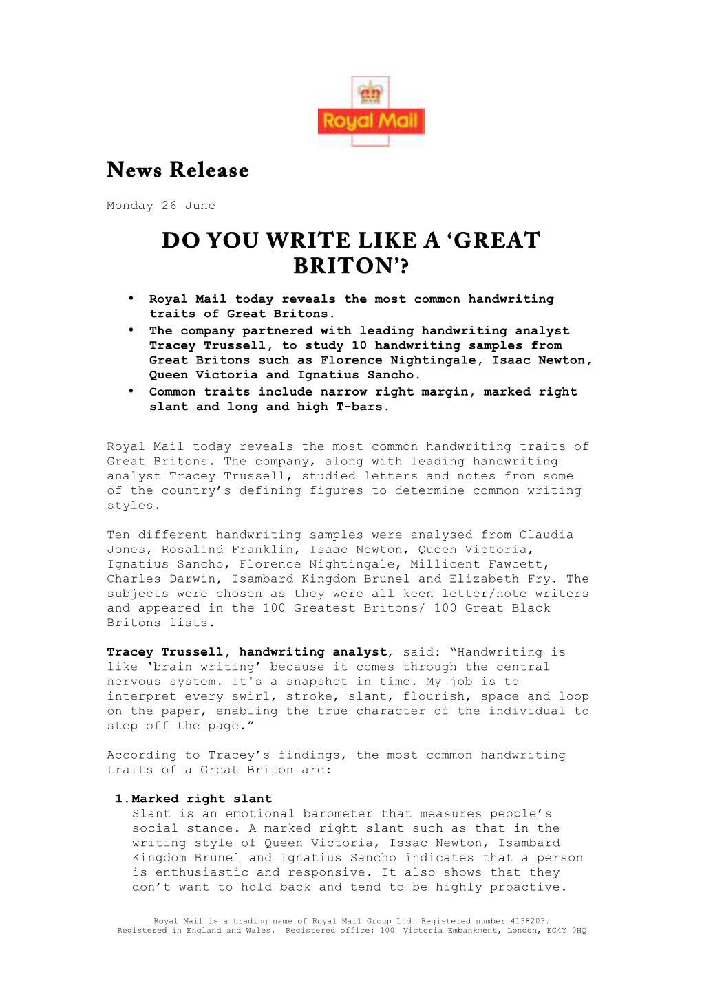 Do You Write Like a 'Great Briton'?