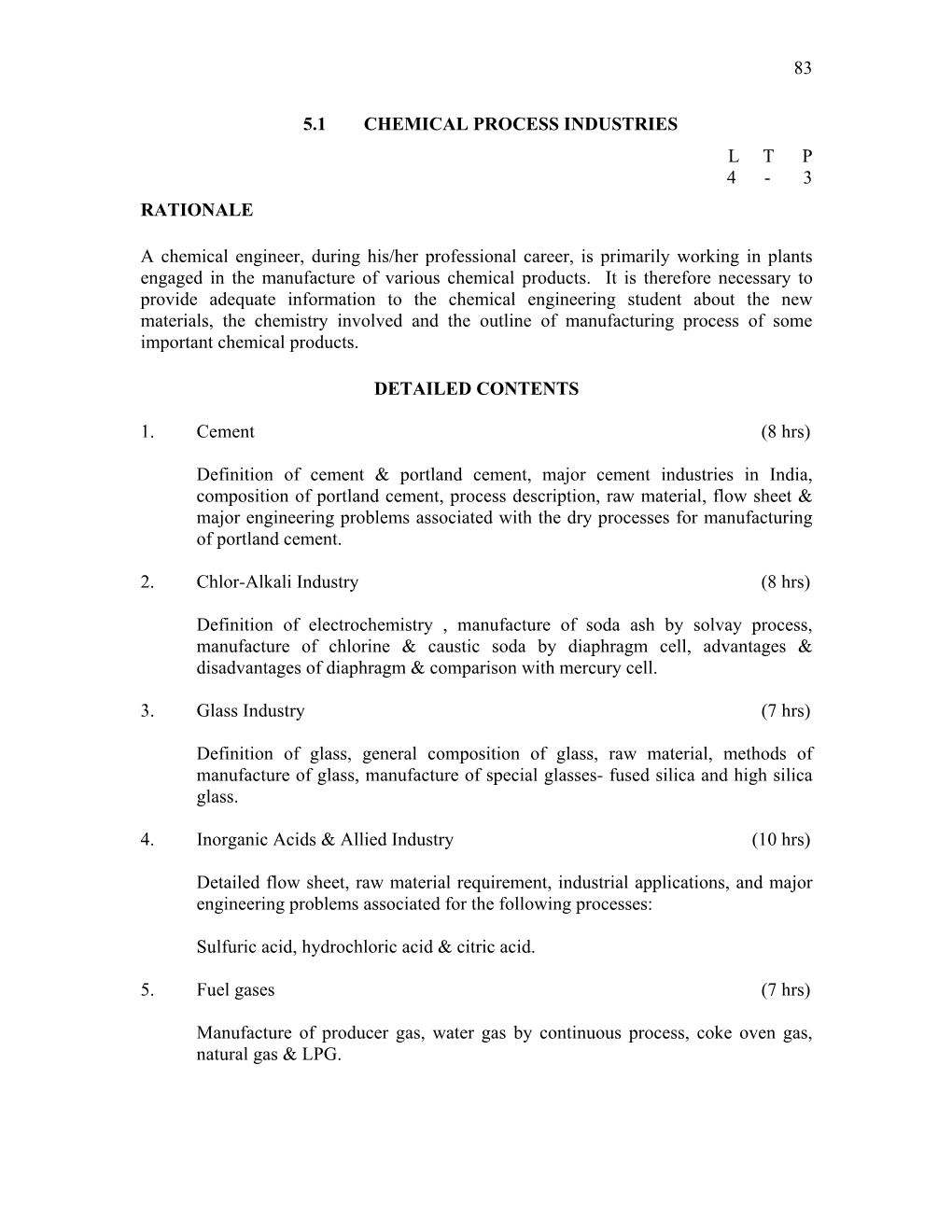 83 5.1 Chemical Process Industries Ltp 4