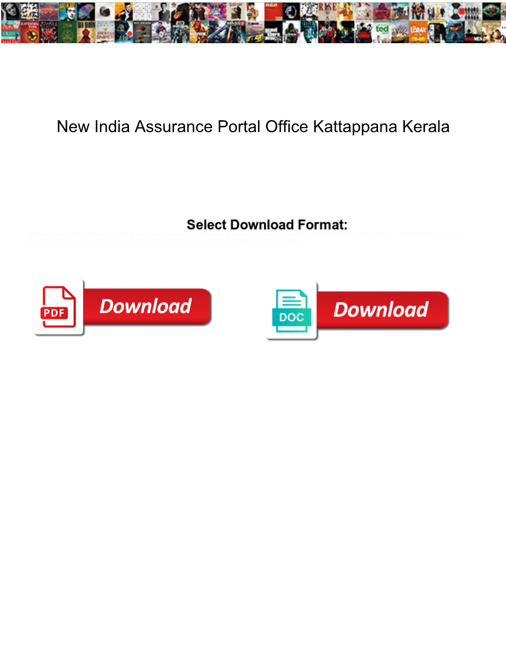 New India Assurance Portal Office Kattappana Kerala
