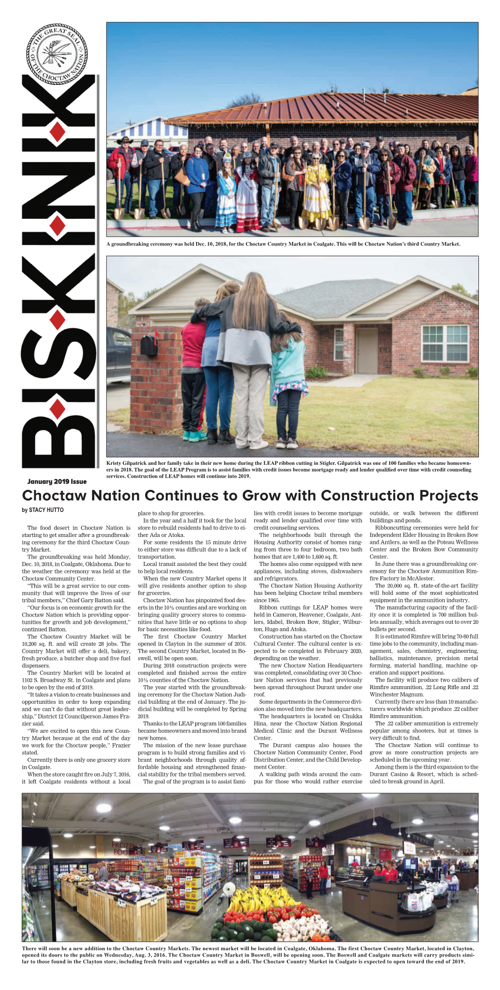 Choctaw Nation Continues to Grow with Construction Projects by STACY HUTTO Place to Shop for Groceries