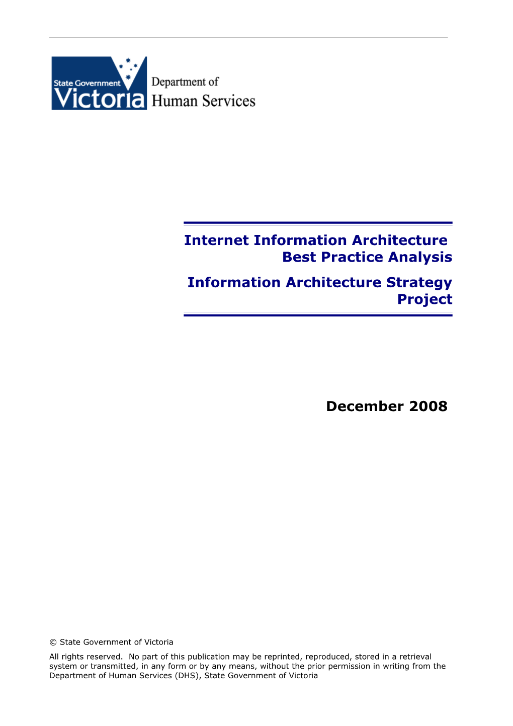 Internet Information Architecture Best Practice Analysis