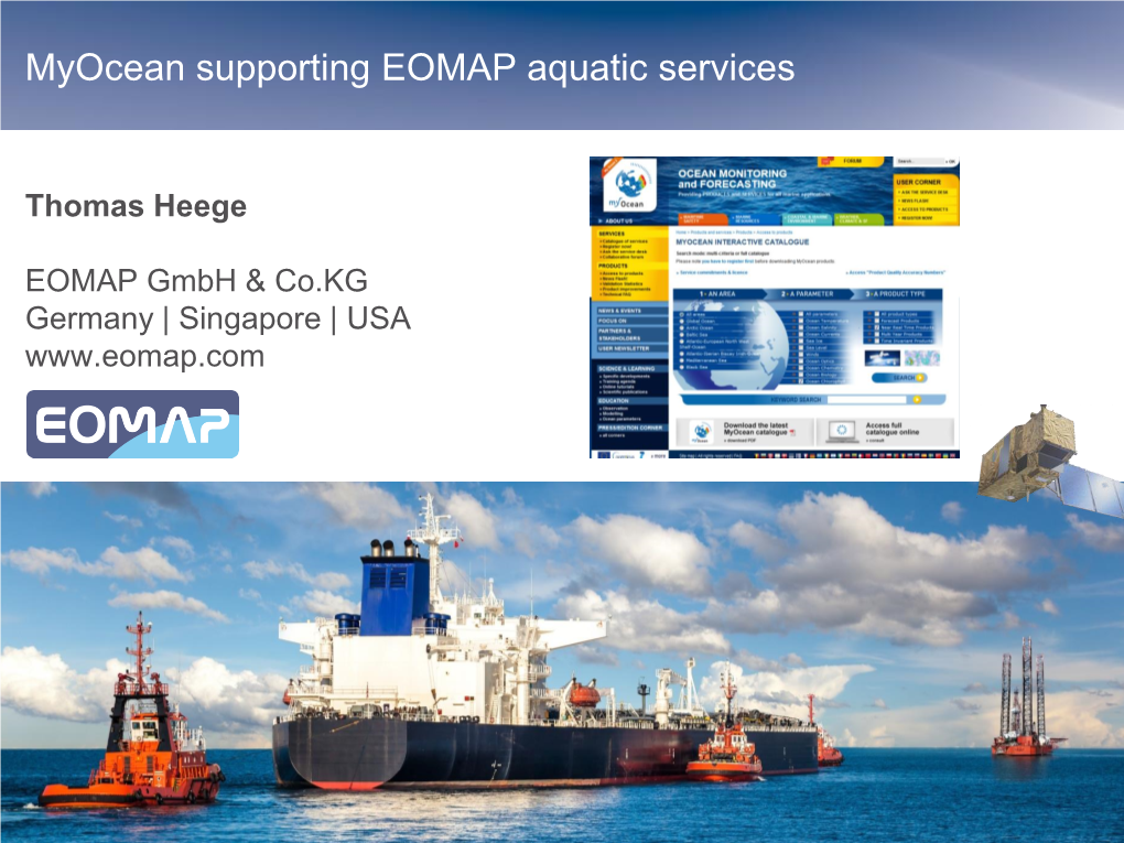 EOMAP Bathymetry and Seafloor Mapping Services