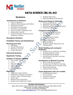 Data Science (ML-DL-Ai)
