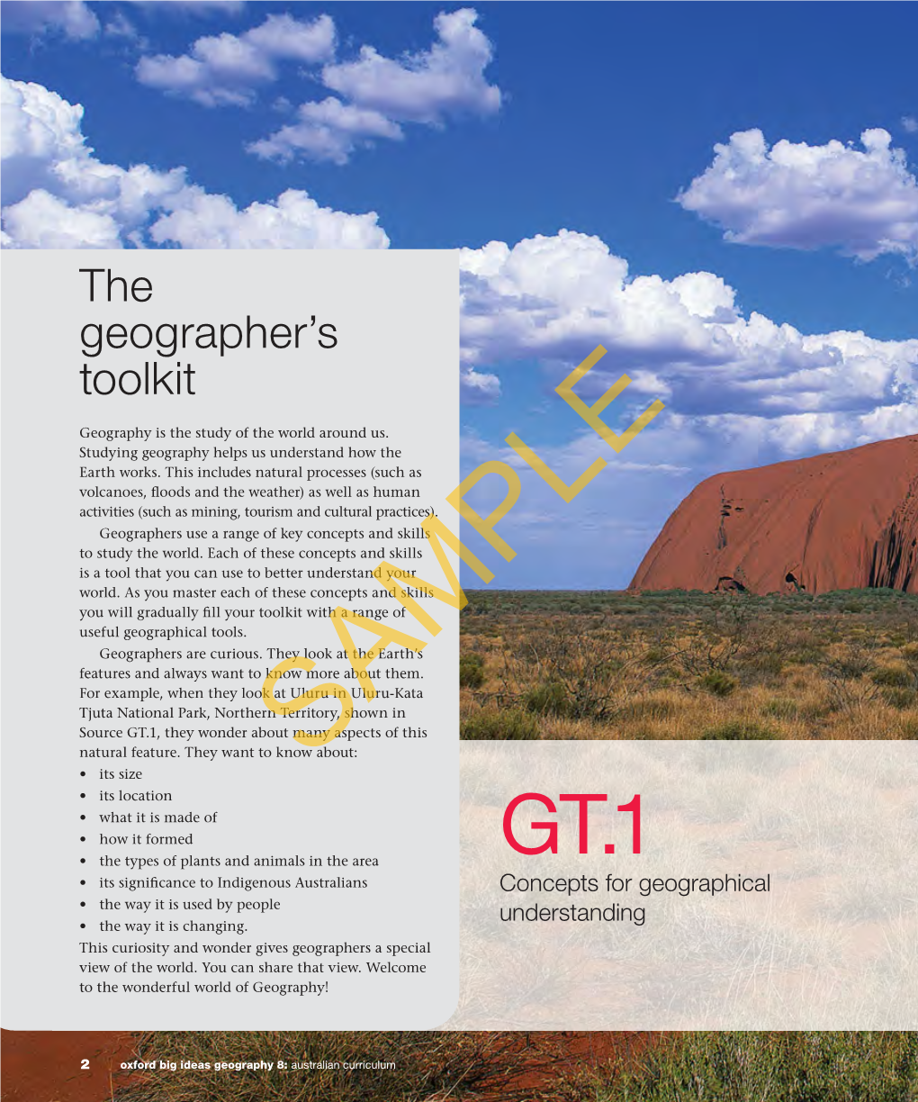 The Geographer's Toolkit