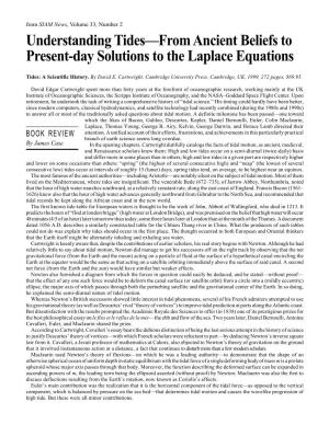 Understanding Tides—From Ancient Beliefs to Present-Day Solutions to the Laplace Equations