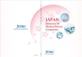 Japan Directory of Medical Device Companies July 2017 CONTENTS