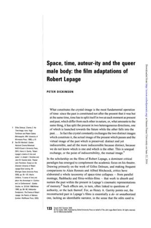 Space, Time, Auteur-Ity and the Queer Male Body: the Film Adaptations Of