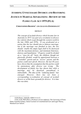 Family Law Act 1975 (Fla)