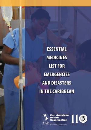 Essential Medicines List for Emergencies and Disasters in the Caribbean