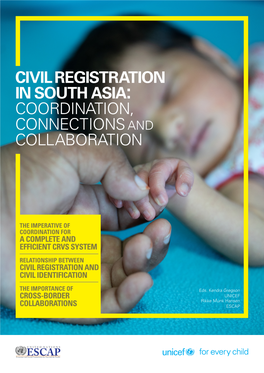 Civil Registration in South Asia: Coordination, Connections and Collaboration