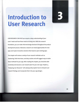Introduction to User Research