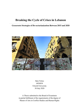 Breaking the Cycle of Crises in Lebanon