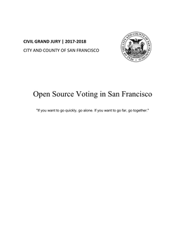 Open Source Voting in San Francisco