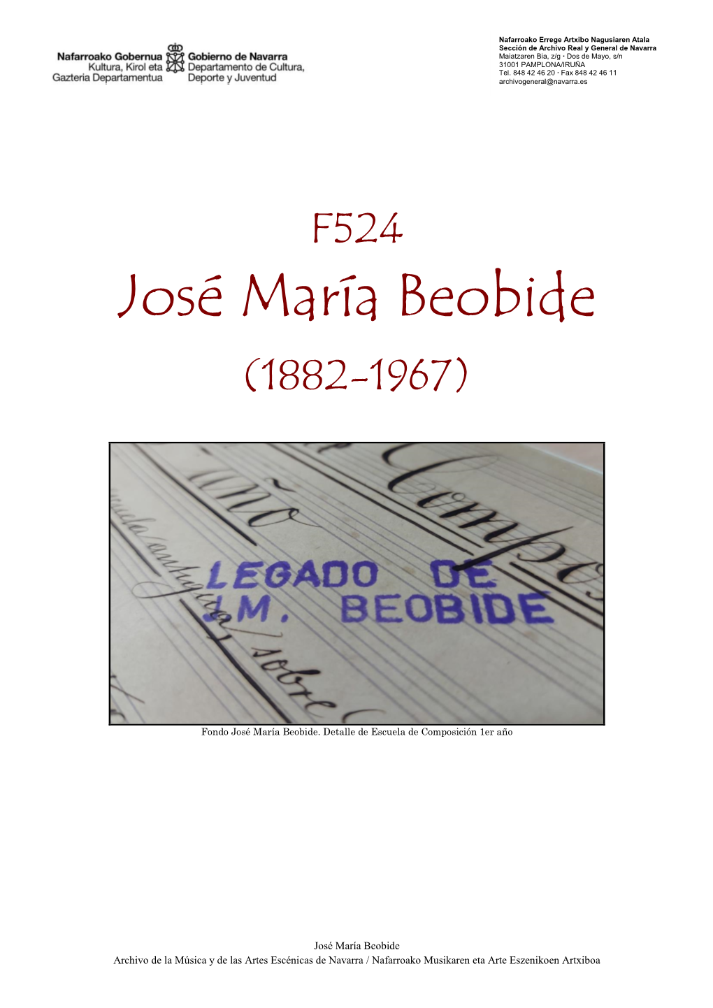 José María Beobide (1882-1967)