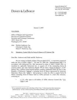 Division of Corporation Finance Incoming No-Action Letter: Qtel