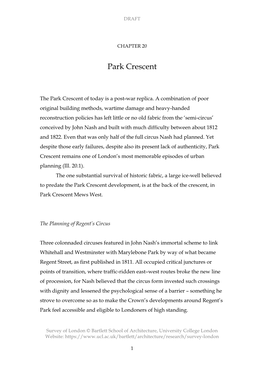 Chapter 20: Park Crescent