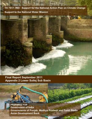 Appendix 2: Lower Sutlej Sub Basin
