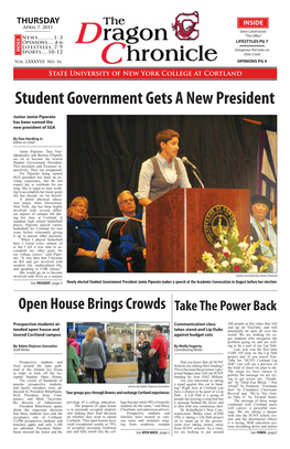 Student Government Gets a New President