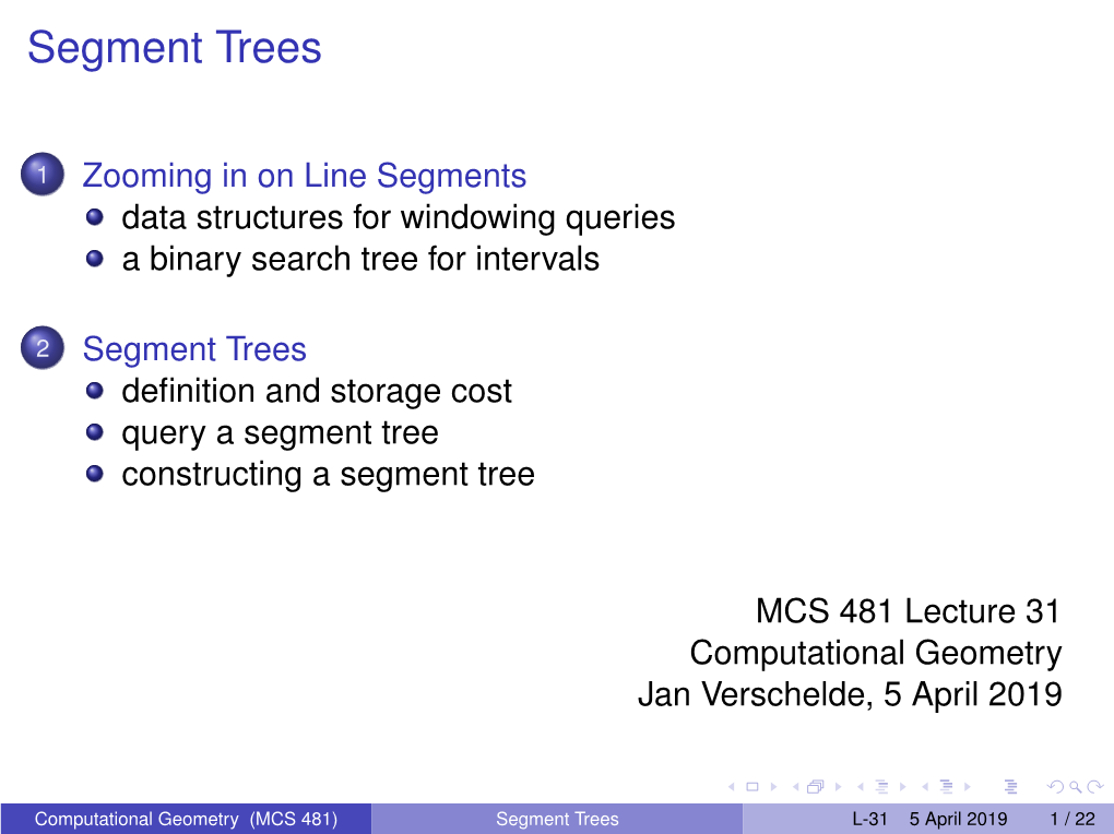 Segment Trees