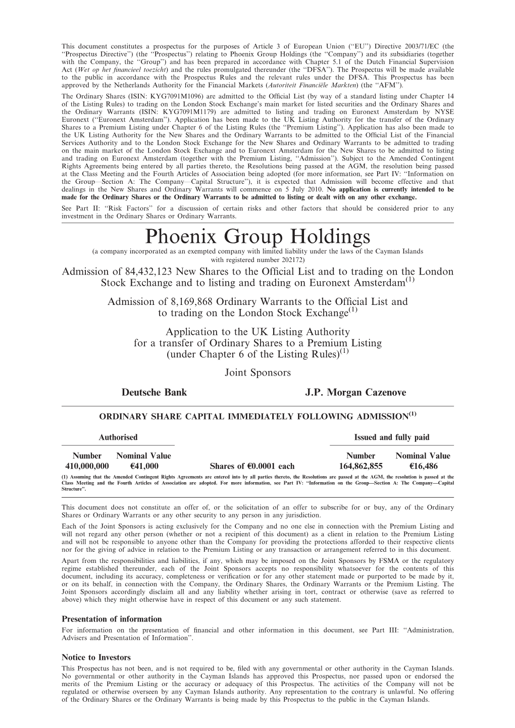 Phoenix Group Holdings