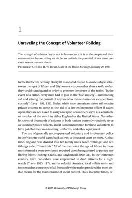 Unraveling the Concept of Volunteer Policing