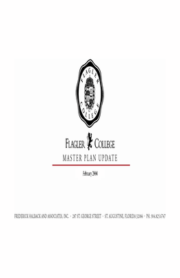 February 2004 Flagler College Master Plan Update (PDF)