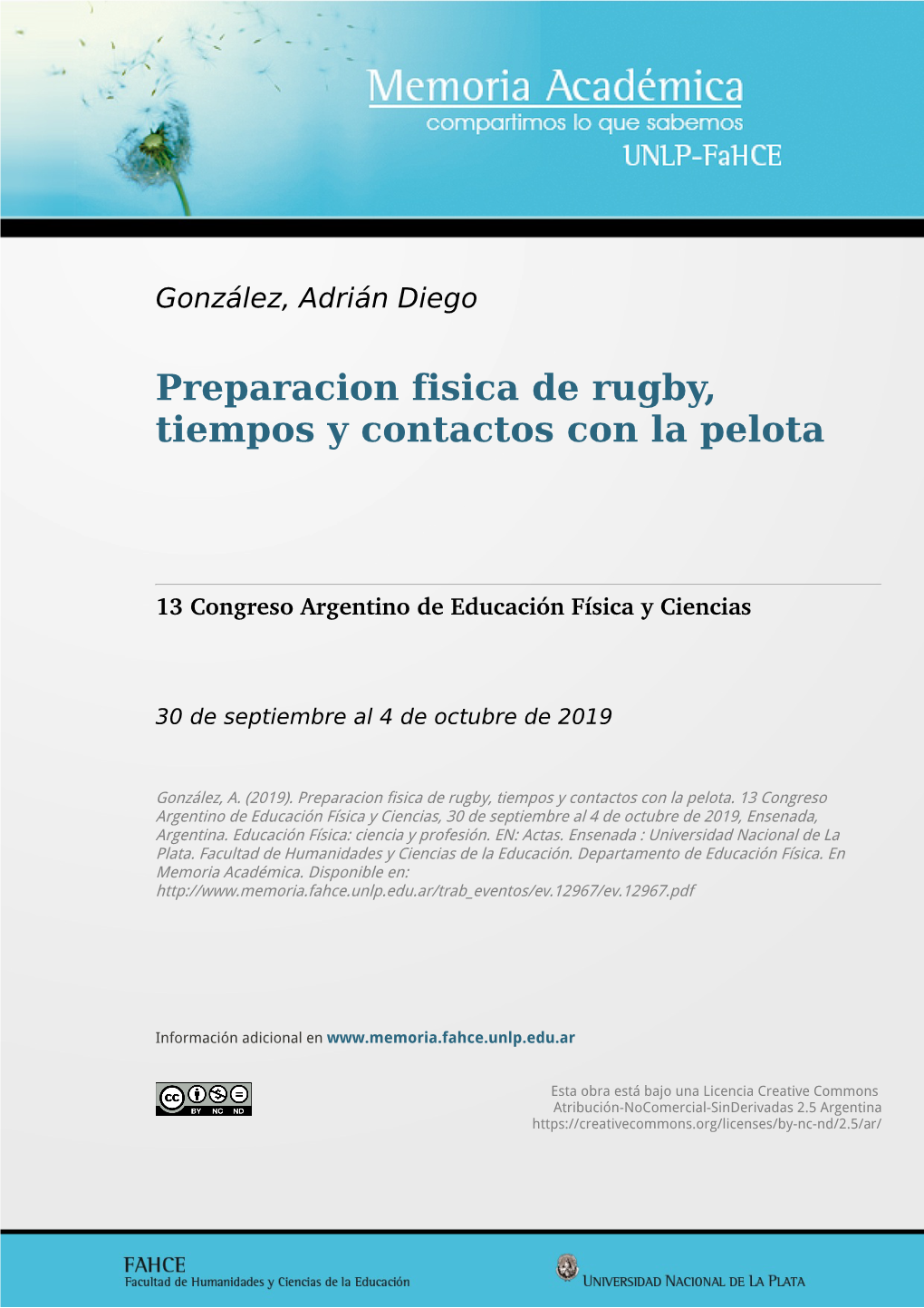 Preparacion Fisica De Rugby, Tiempos Y Contactos Con La Pelota