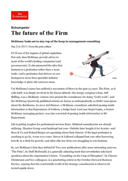The Future of the Firm