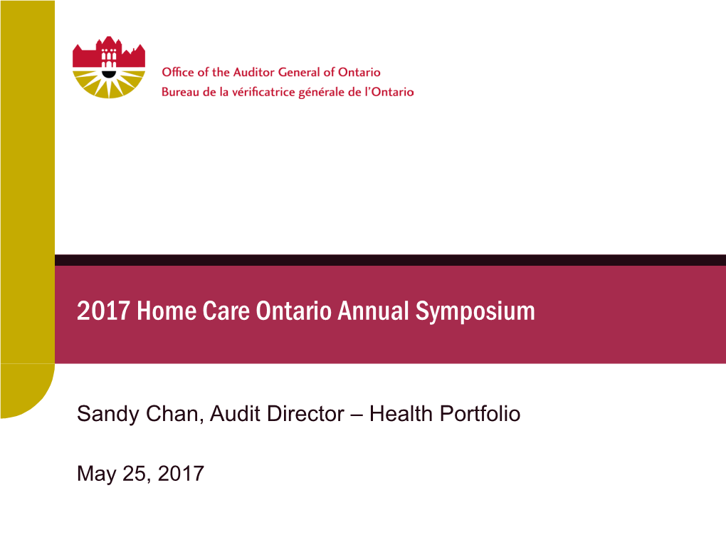 2017 Home Care Ontario Annual Symposium
