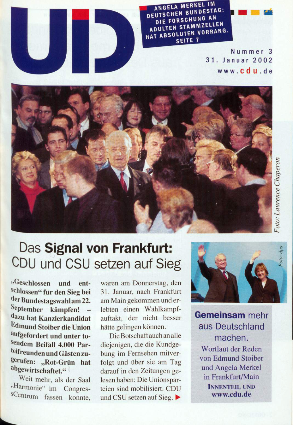UID 2002 Nr. 3, Union in Deutschland