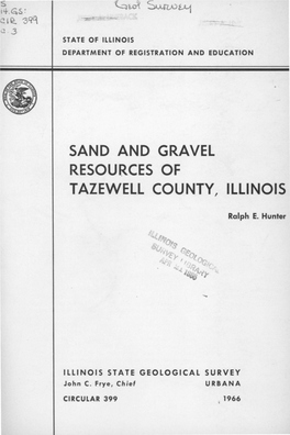 Sand and Gravel Resources of Tazewell County, Illinois