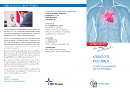 Flyer Kardiologie Montabaur