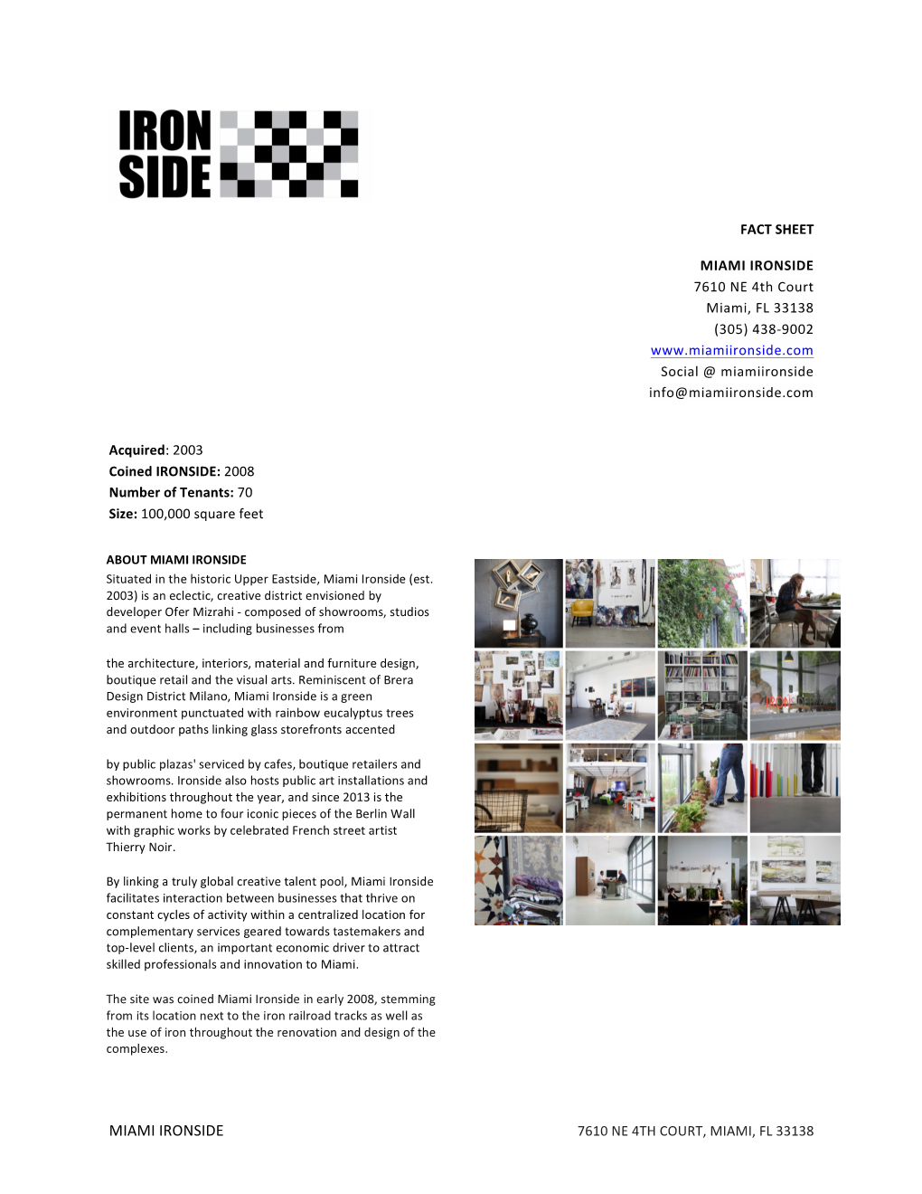 Factsheet Miami Ironside