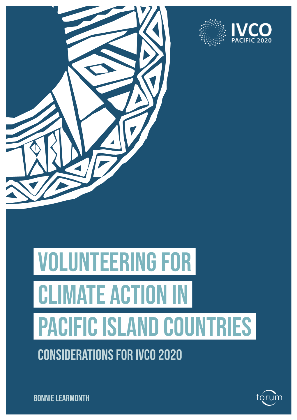 Volunteering for Climate Action in Pacific Island Countries Considerations for Ivco 2020