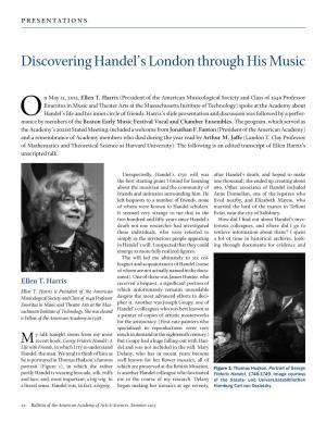 Discovering Handel's London Through His Music
